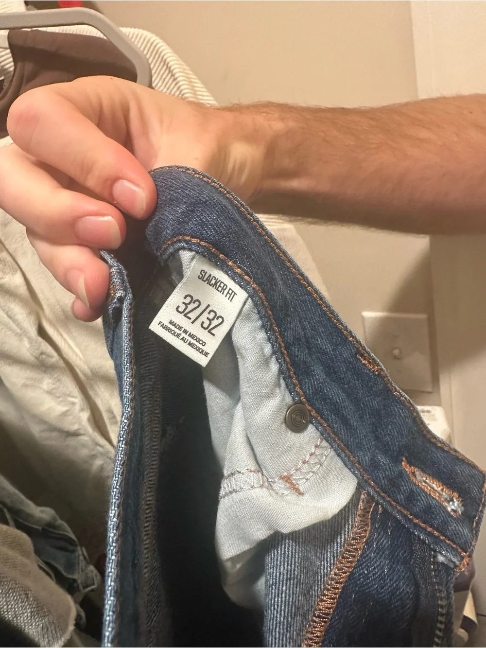 BDG Men's Dark Blue Flare Denim Jeans